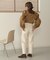 【WEB限定】シャーリングショルダーブラウス