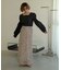 【WEB限定】シャーリングショルダーブラウス