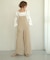 【WEB限定】ストライプ柄ストレートサロペット