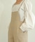 【WEB限定】ストライプ柄ストレートサロペット