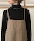 【WEB限定】ストライプ柄ストレートサロペット