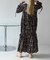 シャーリングプリントワンピース