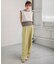 【S/M/Lサイズ展開】ハイウエストセンタープレスカラースラックス