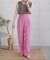 【S/M/Lサイズ展開】ハイウエストセンタープレスカラースラックス