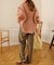 【セットアップ可能】ボタンフライハイウエストパンツ