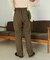 【セットアップ可能】ボタンフライハイウエストパンツ