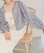 シアーフラワージャガードブラウス
