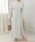 ケープ袖スリットワンピース