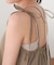 リボンストラップティアードワンピース