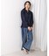 ドレープレーヨンシャーリングショルダーブラウス