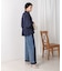 ドレープレーヨンシャーリングショルダーブラウス