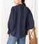 ドレープレーヨンシャーリングショルダーブラウス