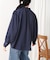 ドレープレーヨンシャーリングショルダーブラウス