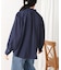 ドレープレーヨンシャーリングショルダーブラウス