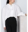 ドレープレーヨンシャーリングショルダーブラウス