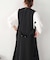 BACKベルトボタン付きシンプルジレ