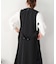 BACKベルトボタン付きシンプルジレ