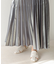 チンツ加工プリーツスカート