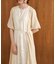 【S・Mサイズ展開】ハーフスリーブジャガード切替ワンピース