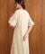 【S・Mサイズ展開】ハーフスリーブジャガード切替ワンピース