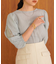 袖ボリュームシアー使いブラウス