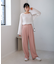 シフォン楊柳ブラウス