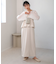 シフォン楊柳ブラウス