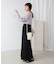 シフォン楊柳ブラウス