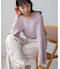 シフォン楊柳ブラウス