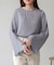 シフォン楊柳ブラウス