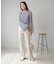 シフォン楊柳ブラウス