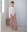 シフォン楊柳ブラウス