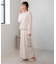 シフォン楊柳ブラウス