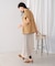 ノーカラーハーフスリーブジャケット