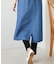 ロングデニムジレ