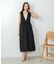 【高身長向けサイズ展開あり】サイドリボンジャンパーワンピース