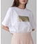 オーバーサイズ箔ロゴTeeシャツ