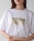 オーバーサイズ箔ロゴTeeシャツ