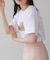 オーバーサイズ箔ロゴTeeシャツ