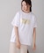 オーバーサイズ箔ロゴTeeシャツ