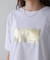 オーバーサイズ箔ロゴTeeシャツ