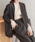 【オケージョンドレス/結婚式/2サイズ展開/SET ITEM/インナー付き/裏地付き】袖スリットジャケット