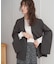 【オケージョンドレス/結婚式/2サイズ展開/SET ITEM/インナー付き/裏地付き】袖スリットジャケット