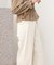 【オケージョンドレス/結婚式/3サイズ展開/SET ITEM/インナー付き/裏地付き】サイドタックベルト付スラックス