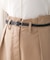 【オケージョンドレス/結婚式/3サイズ展開/SET ITEM/インナー付き/裏地付き】サイドタックベルト付スラックス