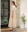 【オケージョンドレス/結婚式/2サイズ展開/SET ITEM/インナー付き/裏地付き】シャギー切替フレアーラインワンピース