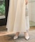 【オケージョンドレス/結婚式/2サイズ展開/SET ITEM/インナー付き/裏地付き】シャギー切替フレアーラインワンピース