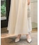 【オケージョンドレス/結婚式/2サイズ展開/SET ITEM/インナー付き/裏地付き】シャギー切替フレアーラインワンピース