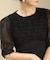 【オケージョンドレス/結婚式/2サイズ展開/SET ITEM/インナー付き/裏地付き】シャギー切替フレアーラインワンピース