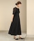 【オケージョンドレス/結婚式/2サイズ展開/SET ITEM/インナー付き/裏地付き】シャギー切替フレアーラインワンピース